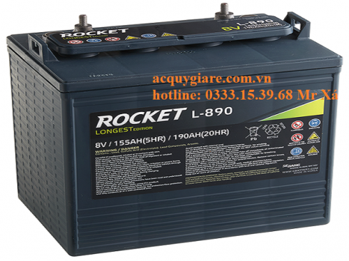 Ắc quy rocket 8v - 190Ah