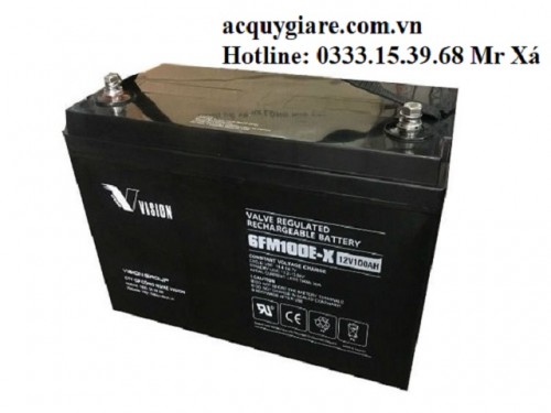 Ắc quy Vision 6FM100E-X 12V-100ah